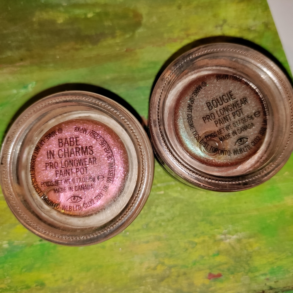 MAC PRO LONGWEAR PAINT POT X 2, TESTED 1X EACH